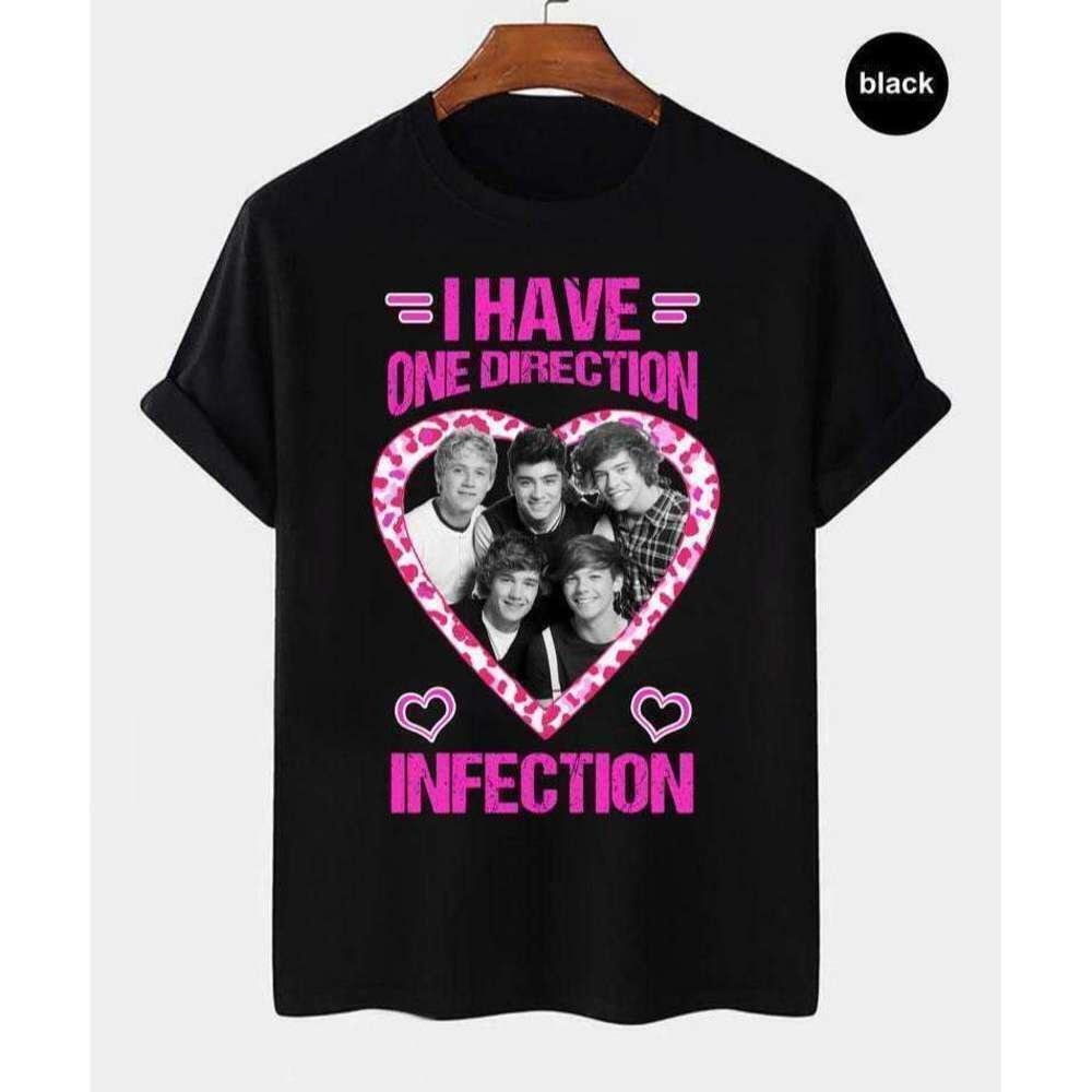 One Direction 1D Infection Y2K Retro Music Fan T-Shirt